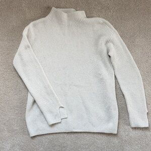 LOFT Soft Cream Cowl Neck Sweater